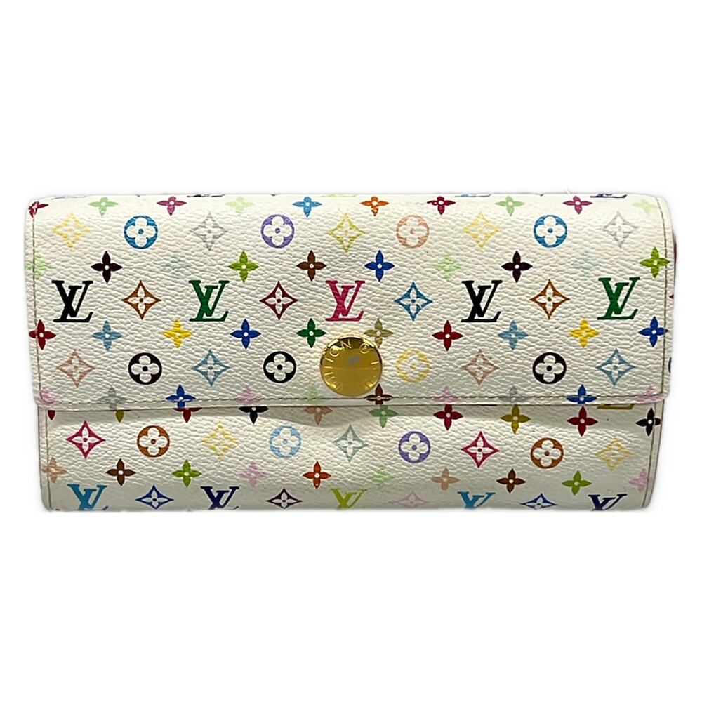 Louis Vuitton Portefeuille Sarah Monogram Multicolore Long Wallet M93744